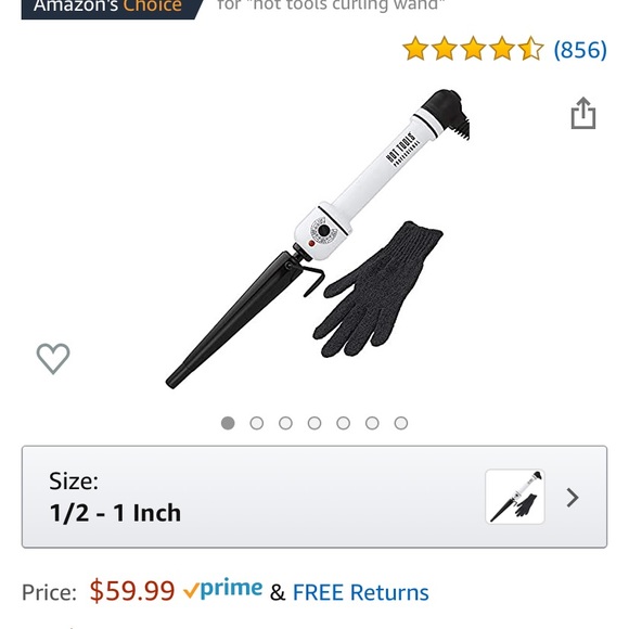 Hot Tools 1 inch Salon Tapered Curling Iron - Picture 5 of 5